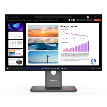 Lenovo ThinkVision P24Q-40 Monitor, 60,5 cm (23,8 tolli), 2560 x 1440 pikslit, Quad HD, LCD, 6 ms, Must