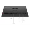 Lenovo ThinkVision P24Q-40 Monitor, 60,5 cm (23,8 tolli), 2560 x 1440 pikslit, Quad HD, LCD, 6 ms, Must