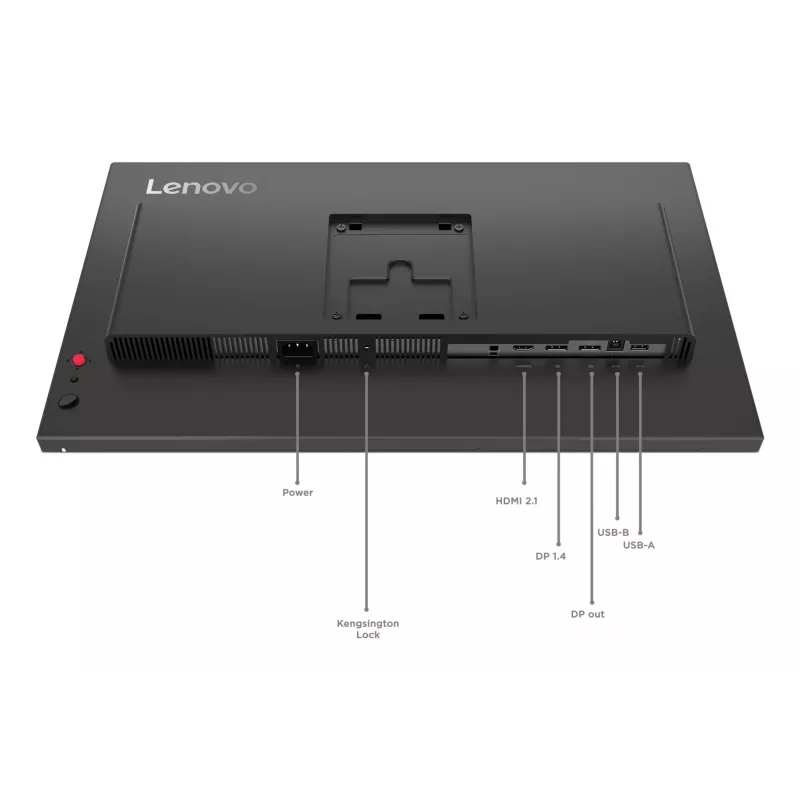 Lenovo ThinkVision P24Q-40 Monitor, 60,5 cm (23,8 tolli), 2560 x 1440 pikslit, Quad HD, LCD, 6 ms, Must