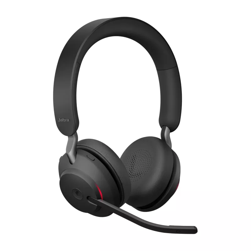 Jabra Evolve2 65 USB-C Must MS laadimisalus Stereo