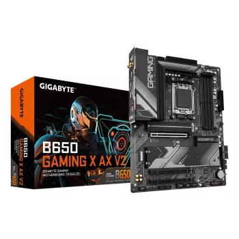 GIGABYTE B650 GAMING X AX V2 emaplaat - AMD Ryzen 9000 seeria protsessoritele, 8+2+2 faasi VRM, kuni 8000MHz DDR5 (OC), 1xPCIe 5.0 + 2xPCIe 4.0 M.2, 2.5GbE LAN, WIFI 6E, USB 3.2 Gen 2
