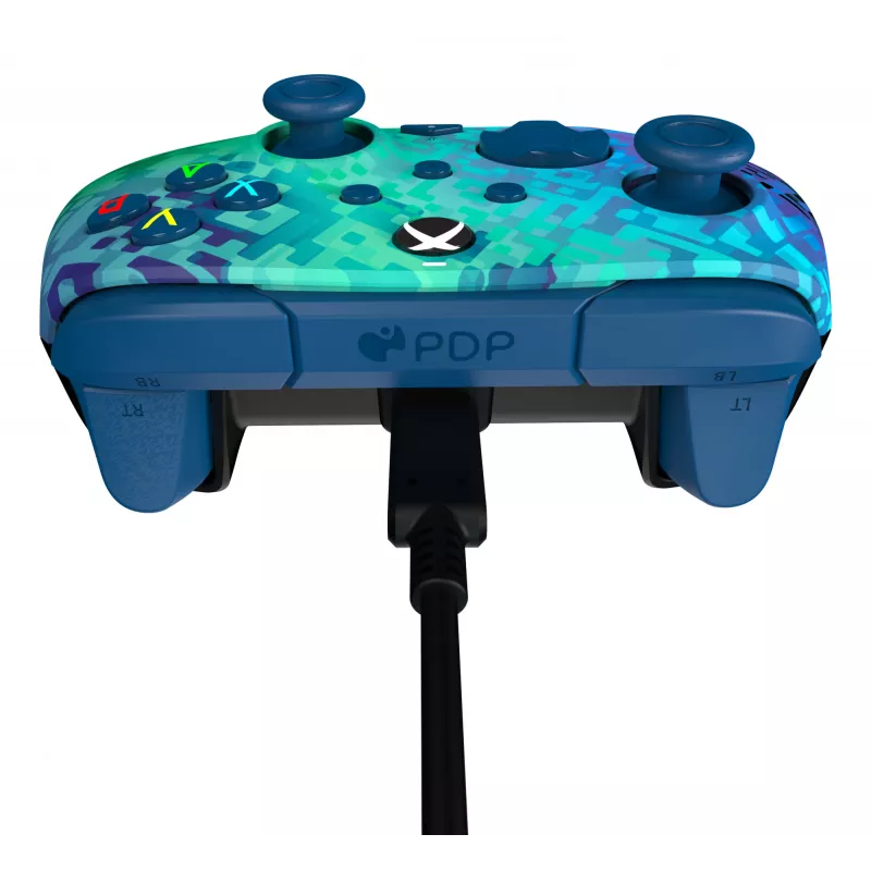 “PDP Rematch Advanced” Must, roheline USB mängupult Analoog / Digitaalne PC, Xbox One, Xbox Series S, Xbox Series X