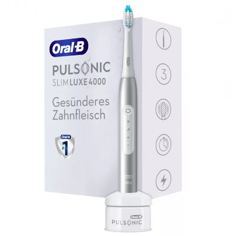 Oral-B Pulsonic õhuke Luxe 4000 Adult Sonic toothbrush Platinum