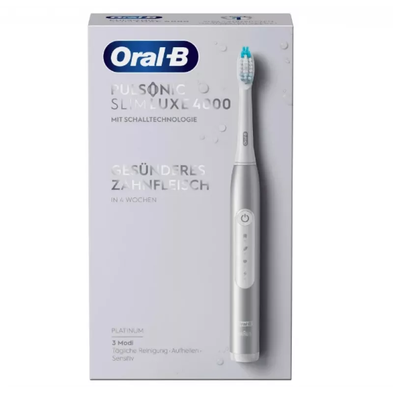 Oral-B Pulsonic õhuke Luxe 4000 Adult Sonic toothbrush Platinum