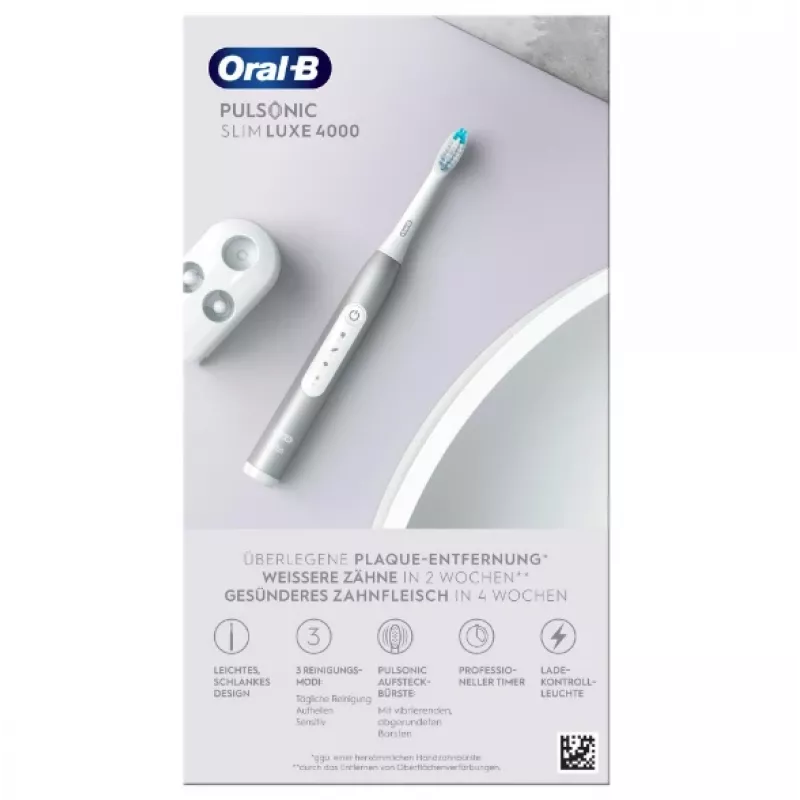 Oral-B Pulsonic õhuke Luxe 4000 Adult Sonic toothbrush Platinum