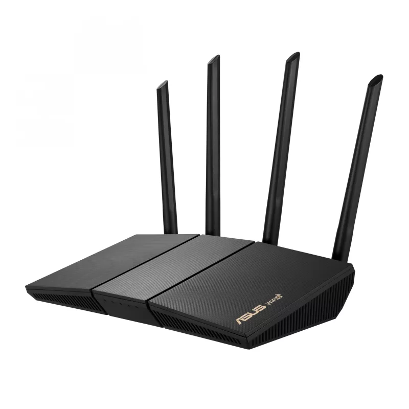 ASUS RT-AX57 traadita ruuter Gigabit Ethernet Kaheribaline (2,4 GHz / 5 GHz) Must