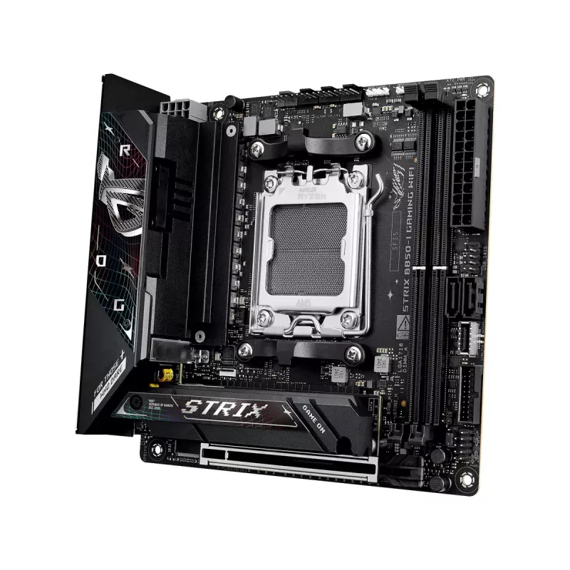 Emaplaat ASUS ROG STRIX B850-I GAMING WIFI, AMD B850, Socket AM5, mini ITX, 2x DDR5, Wi‑Fi 7, 2.5Gb LAN