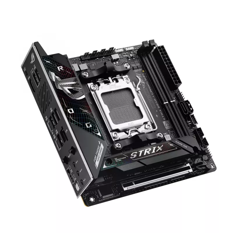 Emaplaat ASUS ROG STRIX B850-I GAMING WIFI, AMD B850, Socket AM5, mini ITX, 2x DDR5, Wi‑Fi 7, 2.5Gb LAN