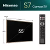 Hisense 55-tolline S7NQTUK Canvas TV koos Freely ja ArtMode'iga
