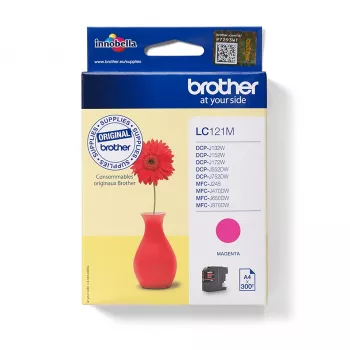 Cartridge Brother LC 121M magenta 300 lehekülge Ink