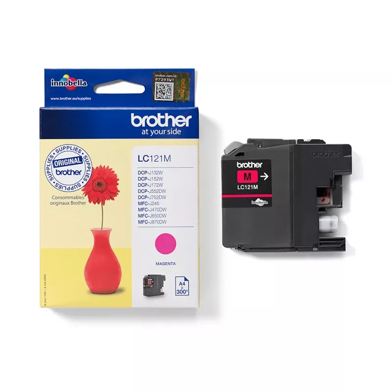 Cartridge Brother LC 121M magenta 300 lehekülge Ink