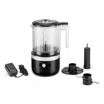 Elektriline toiduhakkija KitchenAid 5KFCB519EBM 1.19 L 24 W Must Läbipaistev
