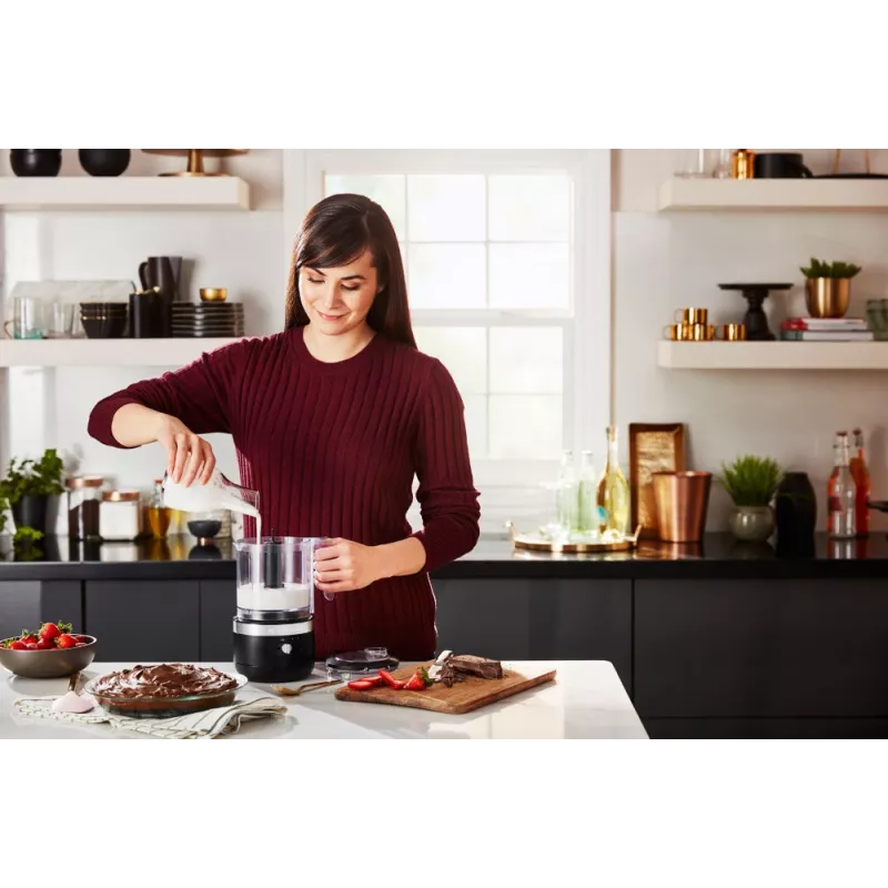 Elektriline toiduhakkija KitchenAid 5KFCB519EBM 1.19 L 24 W Must Läbipaistev