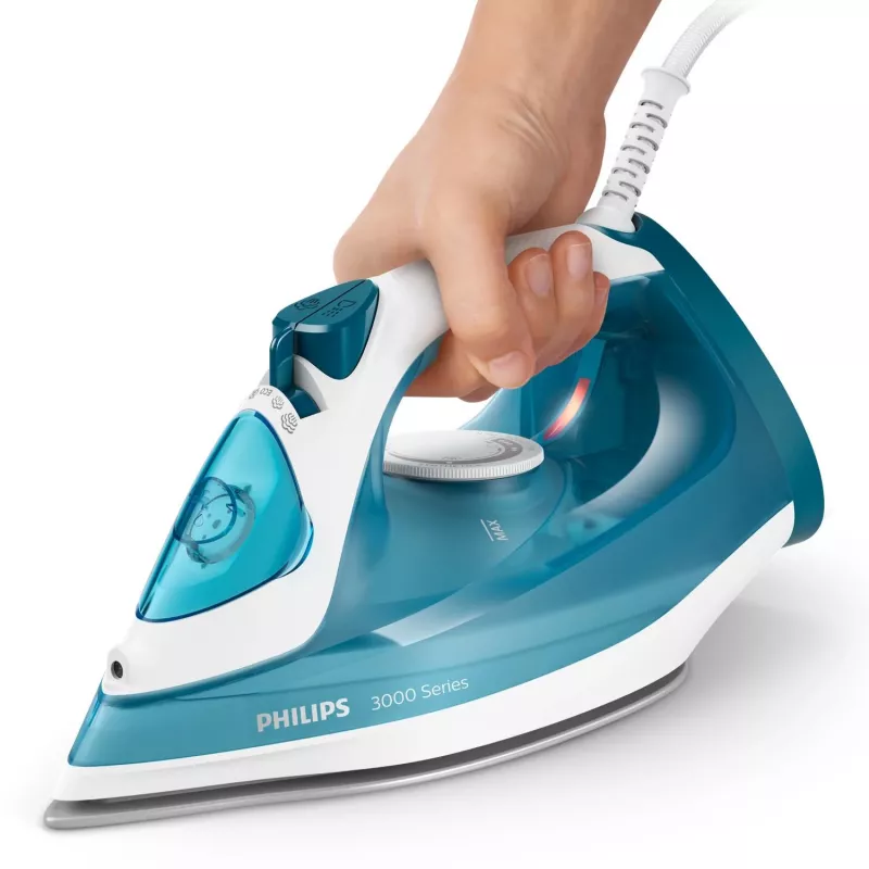Aurutriikraud Philips DST3011/20 — 2100 W, keraamiline tallalaud, 0,3 L paak, 1,9 m juhe, sinine