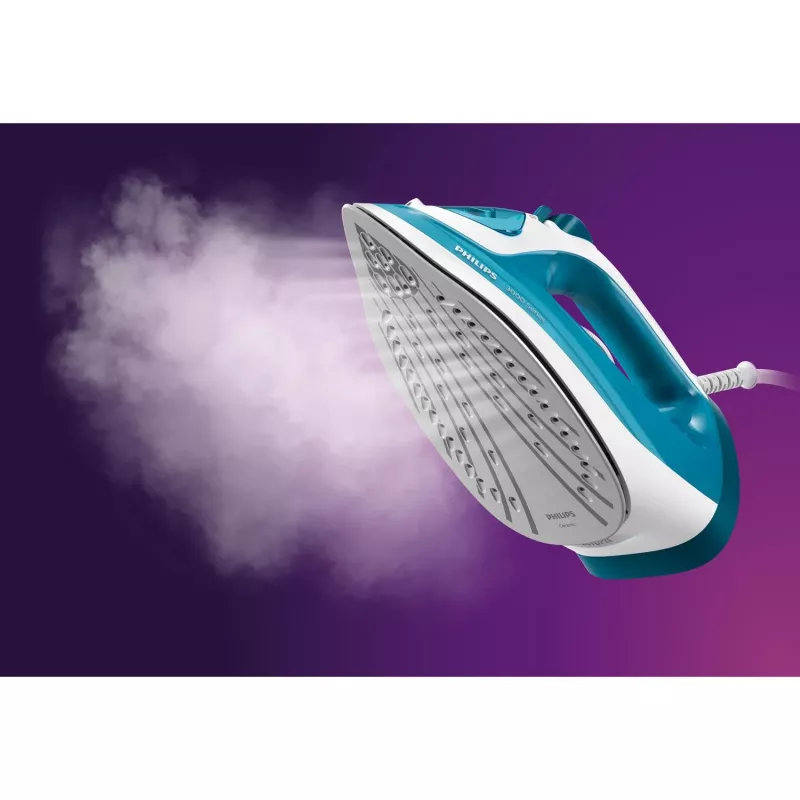 Aurutriikraud Philips DST3011/20 — 2100 W, keraamiline tallalaud, 0,3 L paak, 1,9 m juhe, sinine