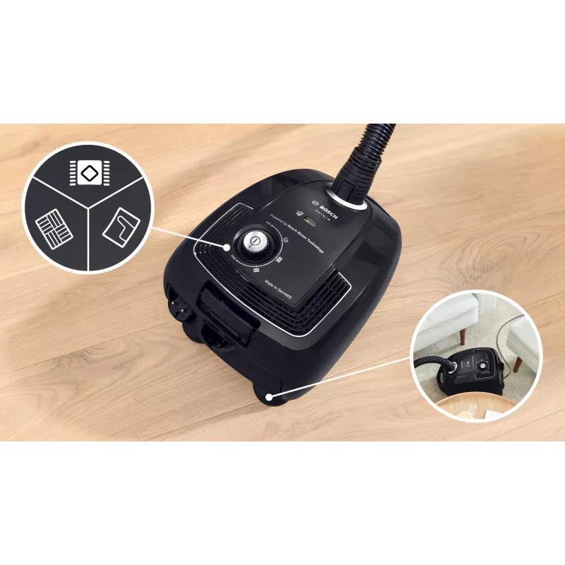 Bosch Serie 4 BGB38BA1 tolmuimeja 4 L Silindertolmuimeja Kuiv 600 W Tolmukott