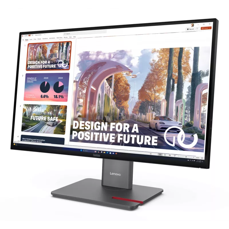Lenovo ThinkVision P27QD-40 monitor, 68.6 cm (27 tolli), 2560 x 1440 pikslit, Wide Quad HD, LED, 6 ms, must