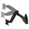 ARCTIC W1-3D - Monitor Wall Mount with Gas Lift Technology, 8 kg, 33 cm (13 inch), 81.3 cm (32 inch), 75 x 75 mm, 100 x 100 mm, Must
