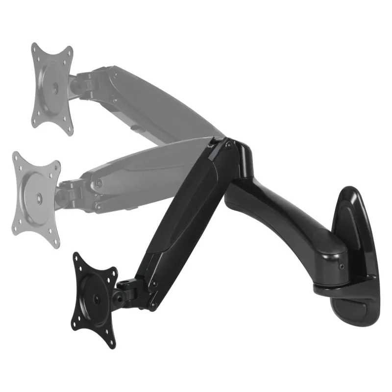ARCTIC W1-3D - Monitor Wall Mount with Gas Lift Technology, 8 kg, 33 cm (13 inch), 81.3 cm (32 inch), 75 x 75 mm, 100 x 100 mm, Must