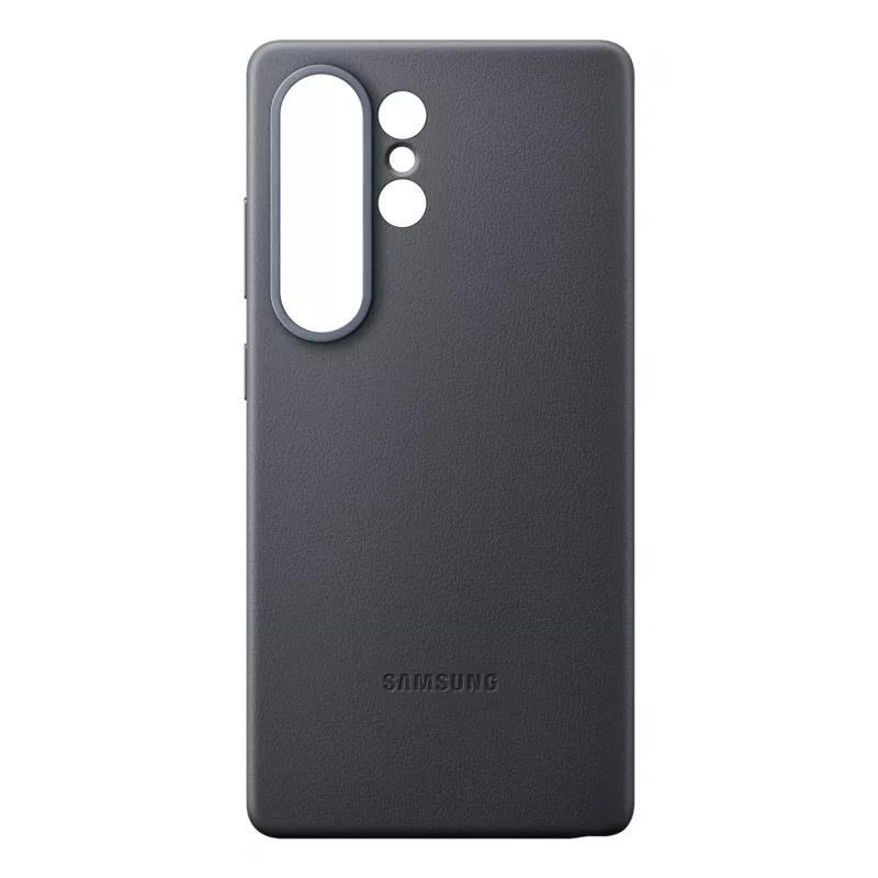 Samsung Kindsuit kunstnahast ümbris Galaxy S25 jaoks, ümbris, Samsung, Galaxy S25 Ultra, 17,5 cm (6,9 tolli), must