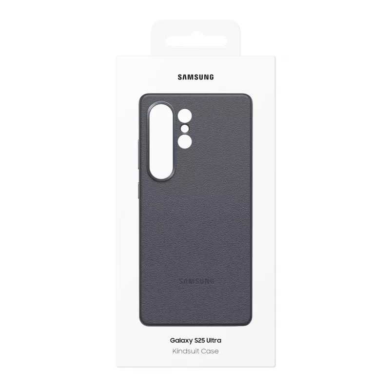 Samsung Kindsuit kunstnahast ümbris Galaxy S25 jaoks, ümbris, Samsung, Galaxy S25 Ultra, 17,5 cm (6,9 tolli), must