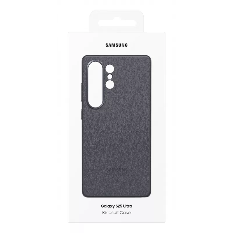 Samsung Kindsuit kunstnahast ümbris Galaxy S25 jaoks, ümbris, Samsung, Galaxy S25 Ultra, 17,5 cm (6,9 tolli), must