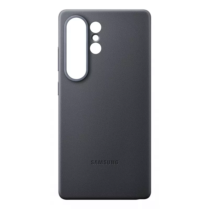 Samsung Kindsuit kunstnahast ümbris Galaxy S25 jaoks, ümbris, Samsung, Galaxy S25 Ultra, 17,5 cm (6,9 tolli), must