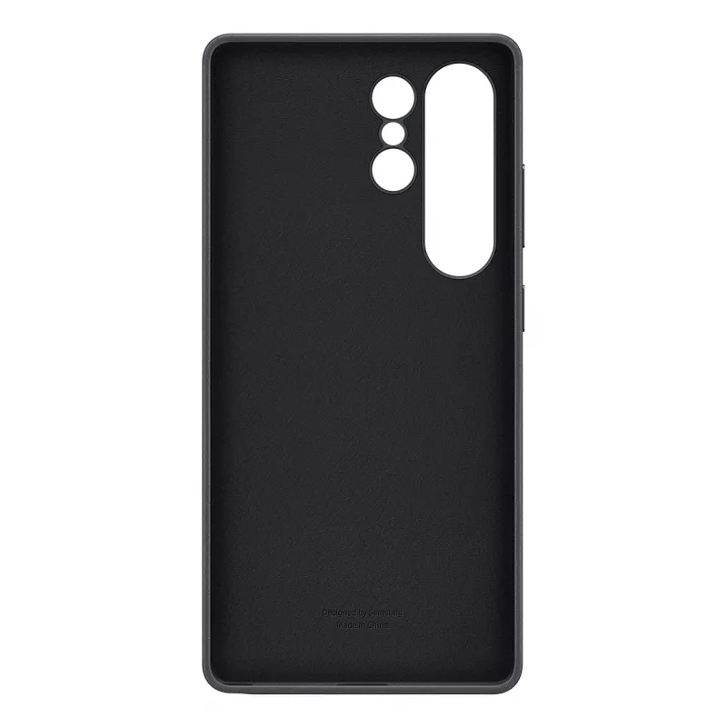 Samsung Kindsuit kunstnahast ümbris Galaxy S25 jaoks, ümbris, Samsung, Galaxy S25 Ultra, 17,5 cm (6,9 tolli), must