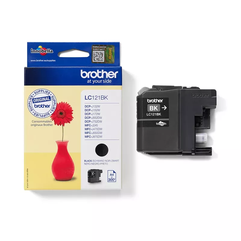Brother LC121BK tindikassett 1 tk Originaal Must