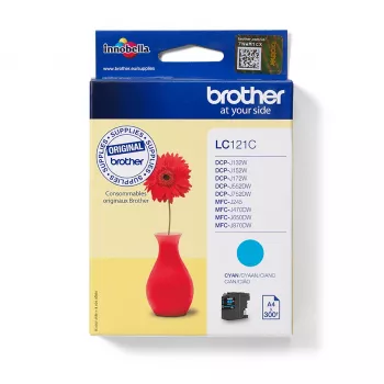 Brother LC121C tindikassett, 1 tk, originaal tsüaan