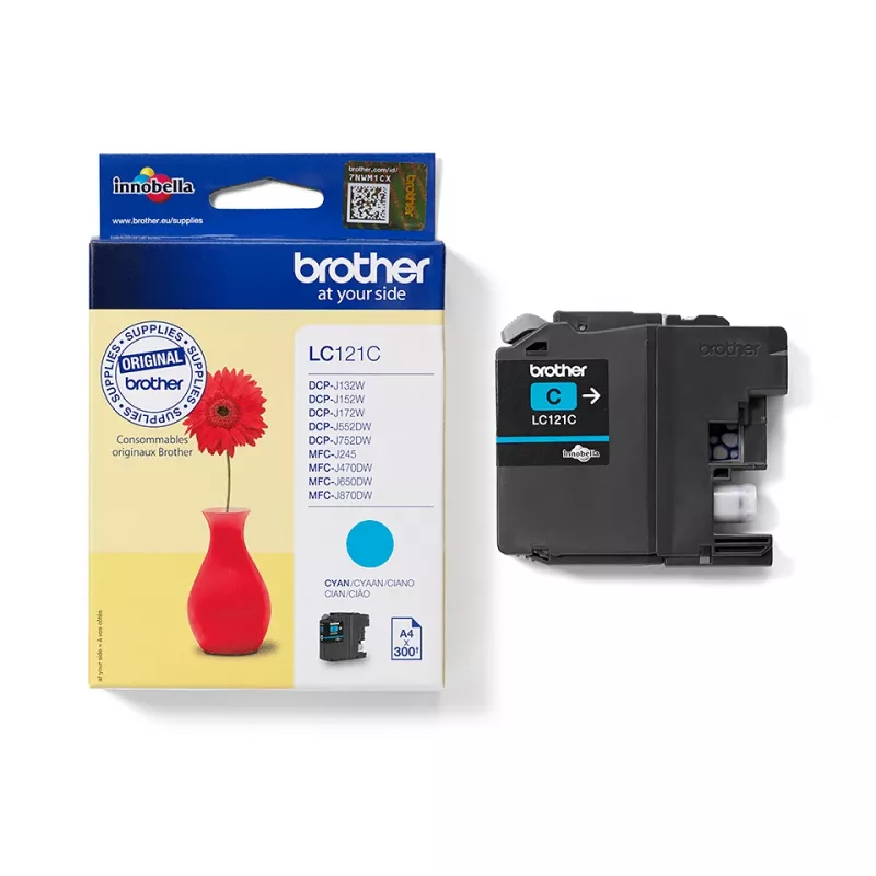 Brother LC121C tindikassett, 1 tk, originaal tsüaan