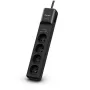 CyberPower Tracer III P0420SUD0-FR liigpingekaitse Must 4 vahelduvvoolu pistikupesa 200–250 V 1,8 m