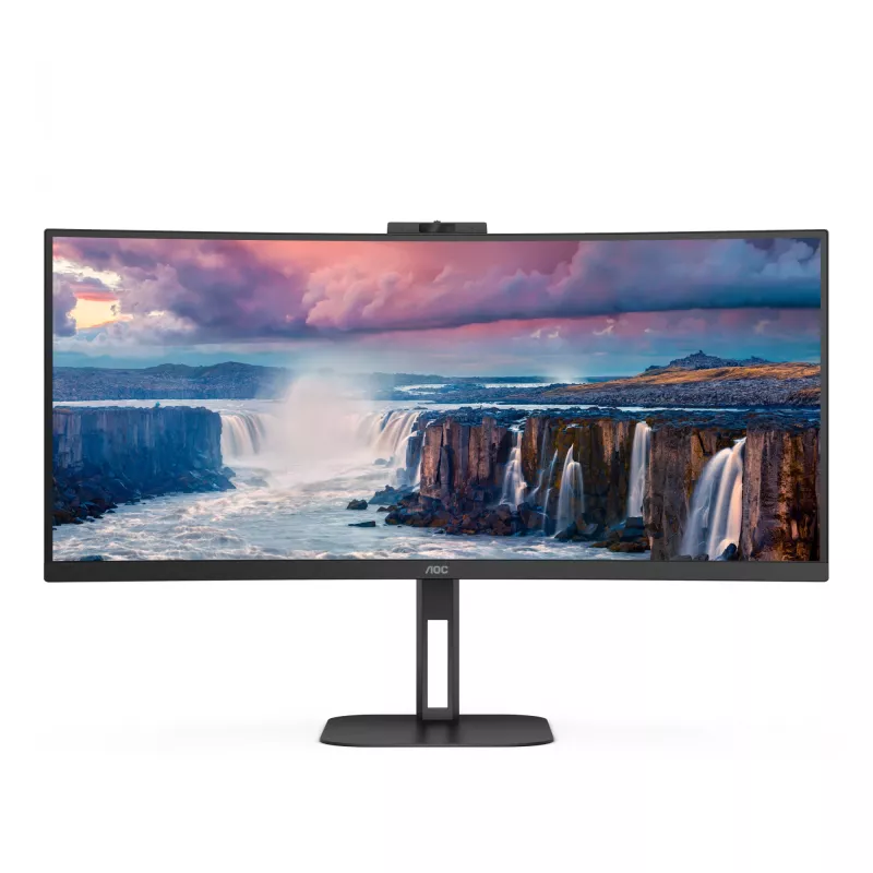 AOC V5 CU34V5CW arvutimonitor 86,4 cm (34 tolli) 3440 x 1440 pikslit Wide Quad HD LED must