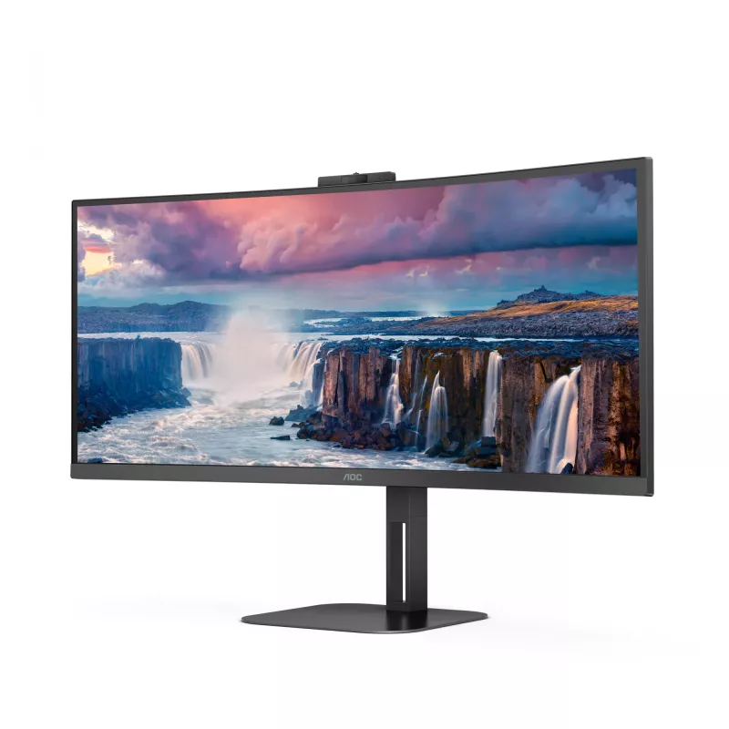 AOC V5 CU34V5CW arvutimonitor 86,4 cm (34 tolli) 3440 x 1440 pikslit Wide Quad HD LED must