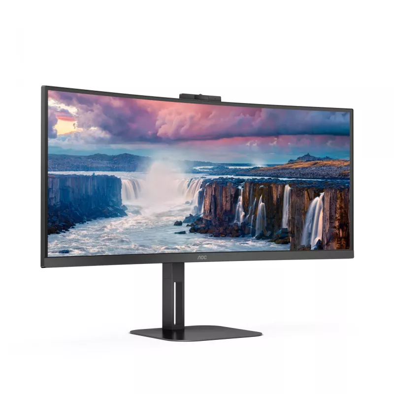 AOC V5 CU34V5CW arvutimonitor 86,4 cm (34 tolli) 3440 x 1440 pikslit Wide Quad HD LED must