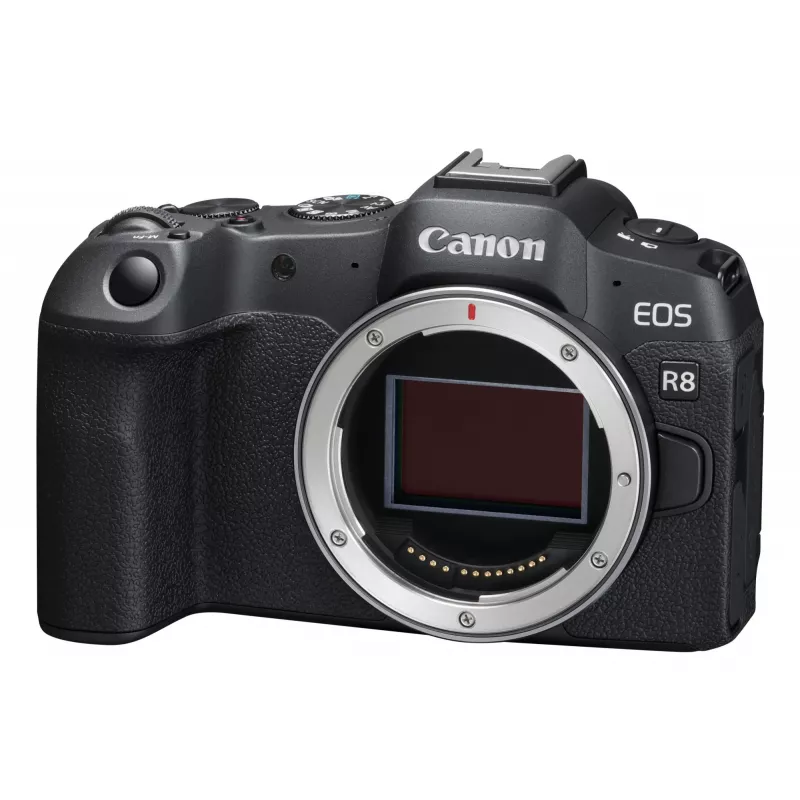 Canon EOS R8, 24.2 MP, 6000 x 4000 pikslit, CMOS, 4K Ultra HD, puutetundlik ekraan, must