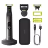 Philips OneBlade Pro 360 QP6652/61 näole ja kehale, sisseehitatud ekraan, pestav, aku, kroom