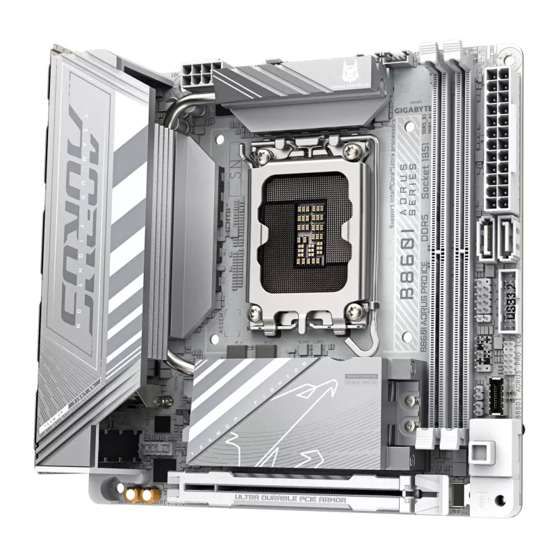 Emaplaat GIGABYTE B860I AORUS PRO ICE, Intel B860, LGA 1851, Mini-ITX