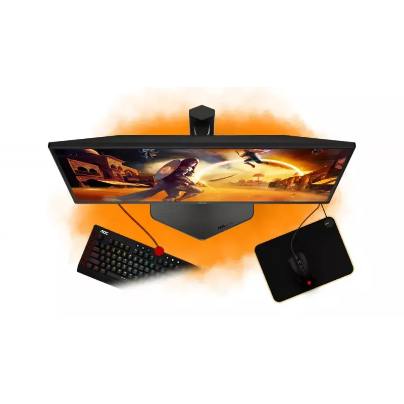 AOC G4 Q25G4SR arvutimonitor 62,2 cm (24,5 tolli) 2560 x 1440 pikslit Quad HD LED must, punane
