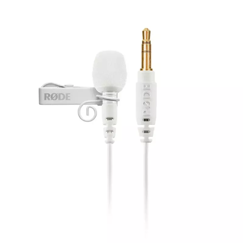 Lavalier-mikrofon RØDE LAVALIER GO — klambriga kondensaator, ringsuunaline, 3,5 mm, 20–20000 Hz, valge/must