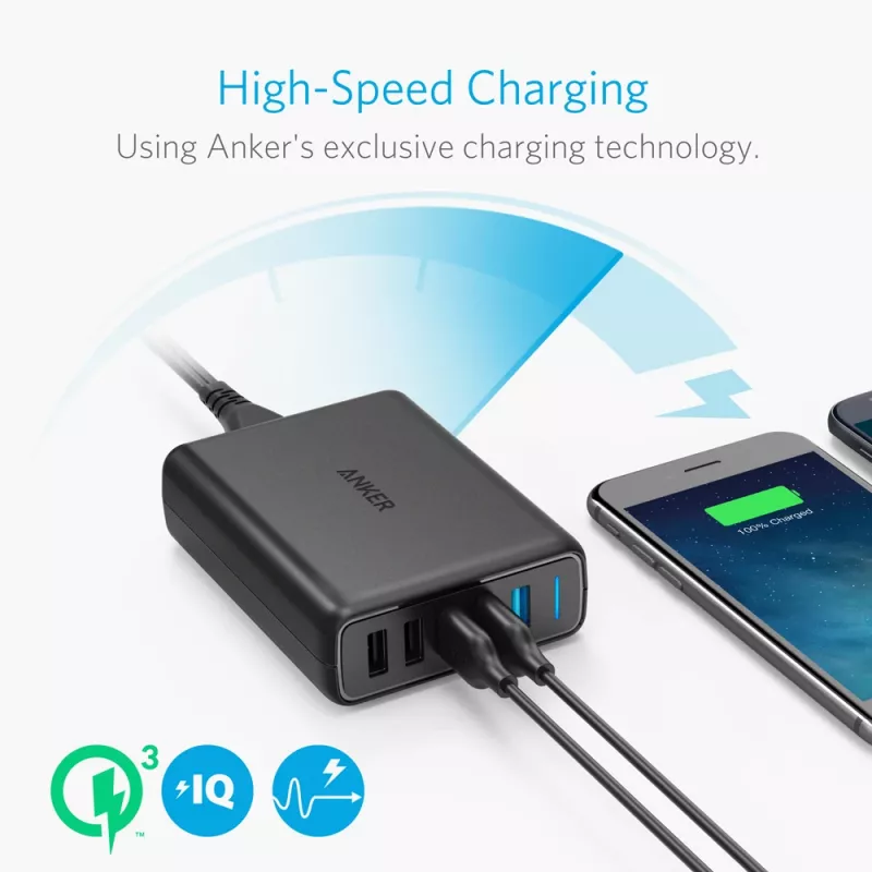 ANKER Powerport Speed 5 2x Quick Charge 3.0 Eu Must
