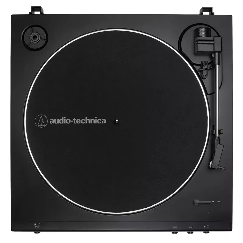 Rihmülekandega heliplaadimängija Audio-Technica AT-LP60X Täisautomaatne Must