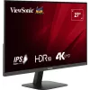Viewsonic VA VA2708-4K-HD arvutikuvar 68,6 cm (27 tolli) 3840 x 2160 pikslit 4K Ultra HD LED Must