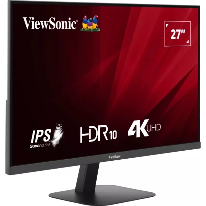 Viewsonic VA VA2708-4K-HD arvutikuvar 68,6 cm (27 tolli) 3840 x 2160 pikslit 4K Ultra HD LED Must