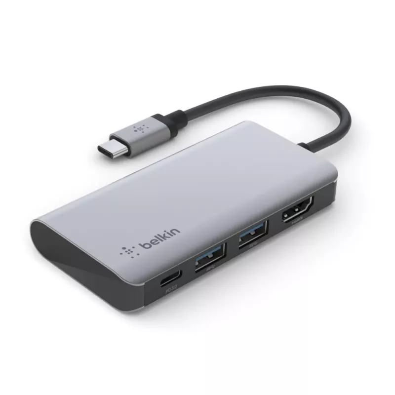 BELKIN USB-C 4-in-1 multipordiadapter
