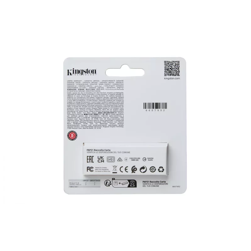 Kingston Technology DataTraveler 512GB Portable USB 3.2 Gen 1 Exodia S (must/kollane)