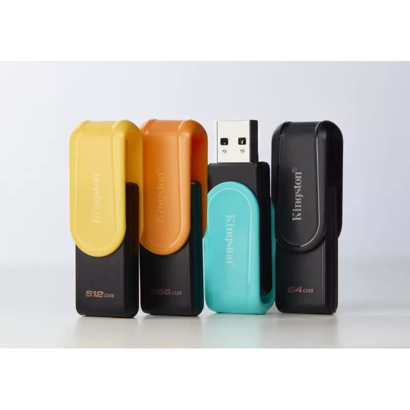 Kingston Technology DataTraveler 512GB Portable USB 3.2 Gen 1 Exodia S (must/kollane)