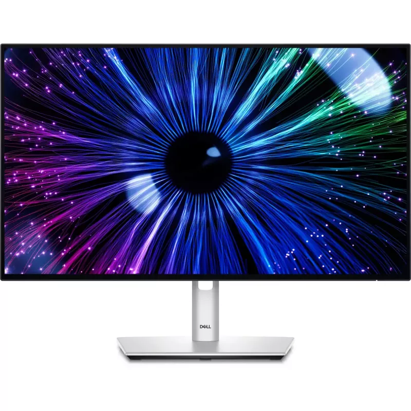 DELL UltraSharp U2424HE arvutimonitor 60,5 cm (23,8 tolli) 1920 x 1080 pikslit Full HD LCD must, hõbedane