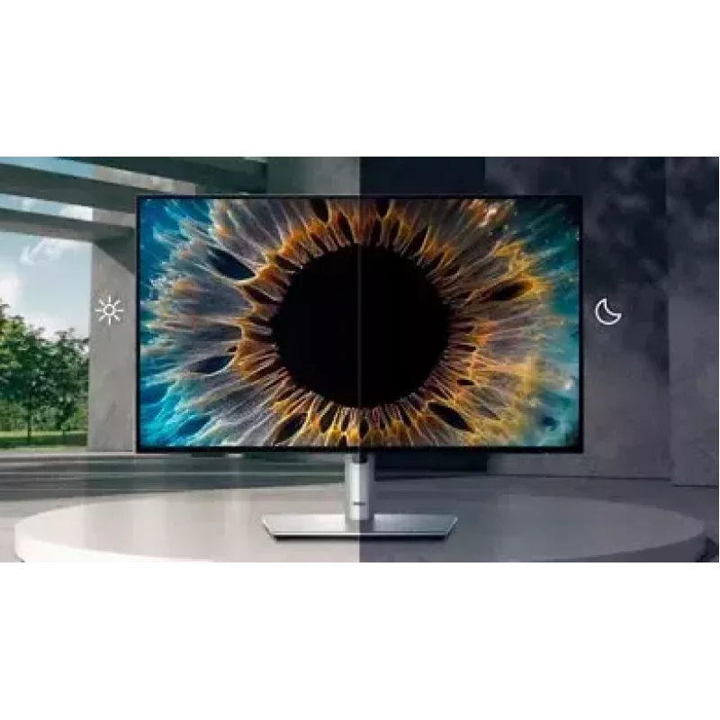 DELL UltraSharp U2424HE arvutimonitor 60,5 cm (23,8 tolli) 1920 x 1080 pikslit Full HD LCD must, hõbedane