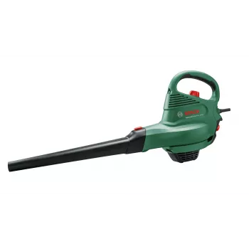Käsipuhur Bosch Universal GardenTidy 2300 — 2300 W, 576 m³/h, 45 L kogumiskott, 185–285 km/h, purustusfunktsioon